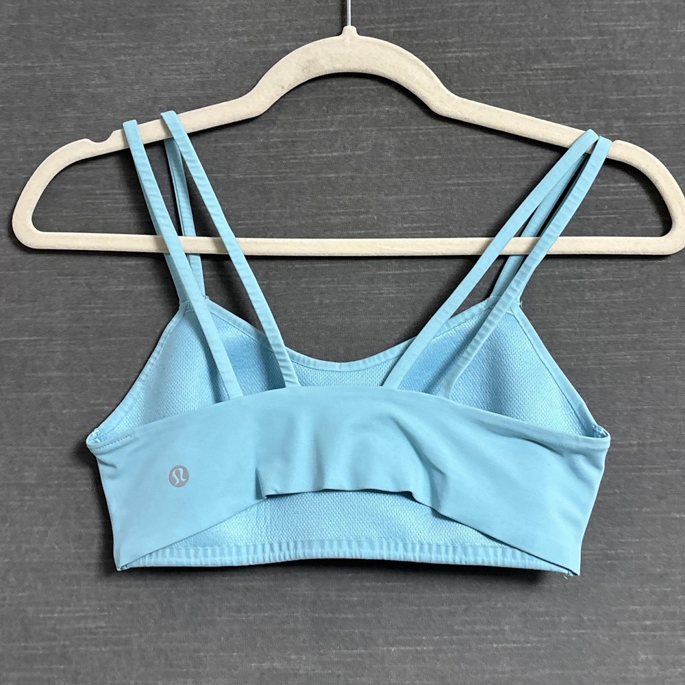Lululemon Sports Like A Cloud Sports Bra XXS Blue Light Support Yoga Quick Dry - Picture 2 of 8
